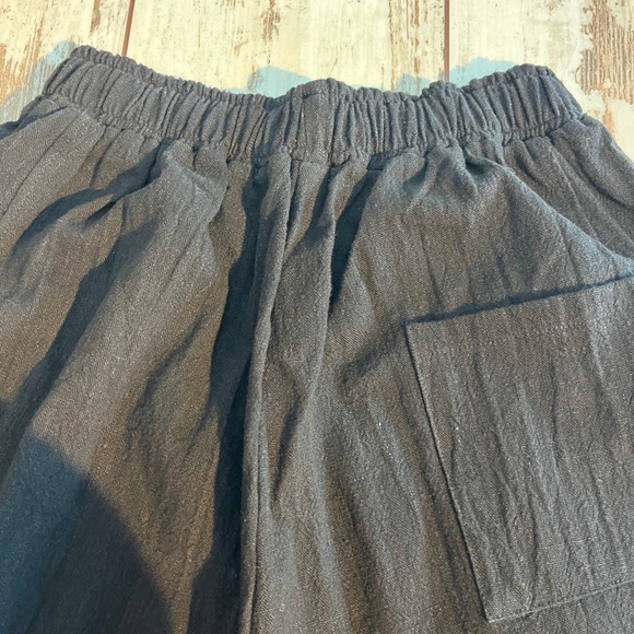 High Waisted Balloon Pants Linen Blend Parachute Harem Silhouette Small NWOT - Picture 8 of 12